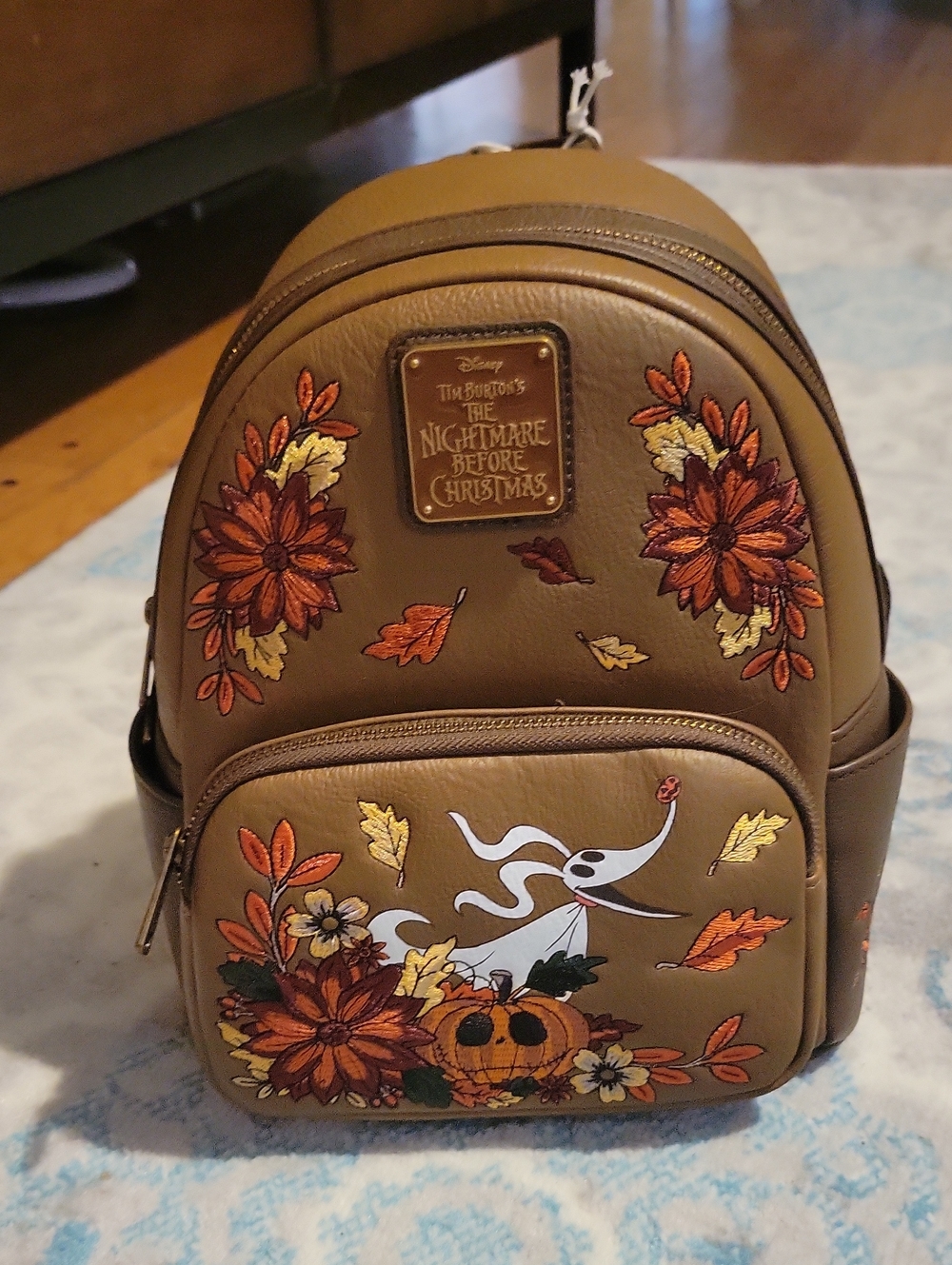 Loungefly Brown The Nightmare Before Christmas Autumn Mini Backpack